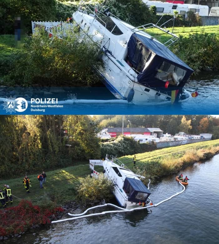 Foto: Wasserschutzpolizei Nordrhein-Westfalen/Duisburg en Feuerwehr Castrop-Rauxel
