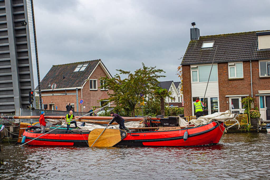 Op spierkracht tegen de wind in