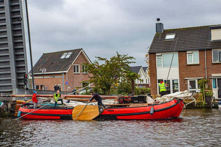 Op spierkracht tegen de wind in