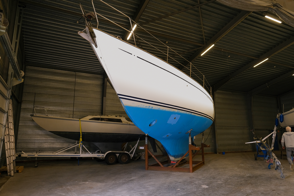 Schip met slechte gelcoat