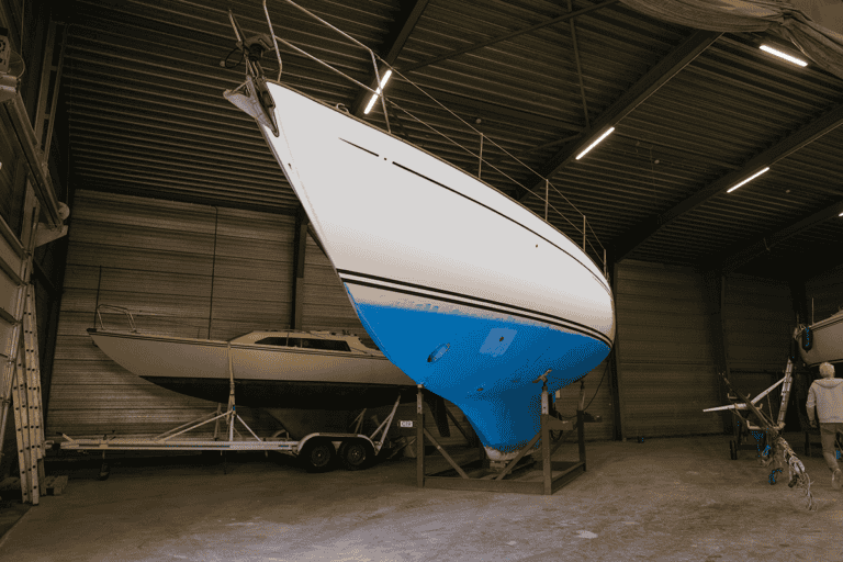 Schip met slechte gelcoat
