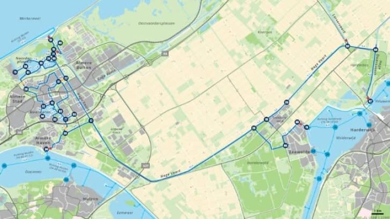 Vaarroutes sloepennetwerk