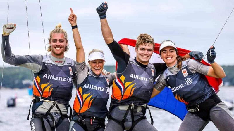 Gouden 49er-kwartet Van Aanholt/Duetz en Lambriex/Van de Werken genomineerd voor World Sailor of the Year 2022