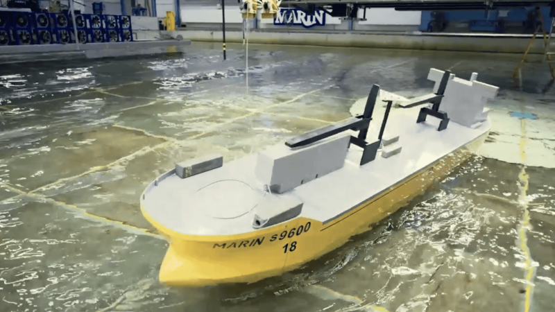Proef in het MARIN