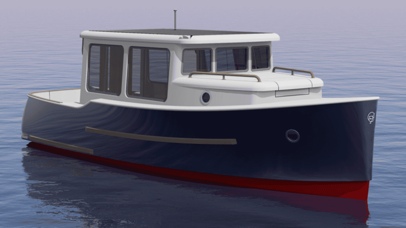 Strømsø Electric Folkboat - Stoer ontwerp van Queens Yacht Design Holland